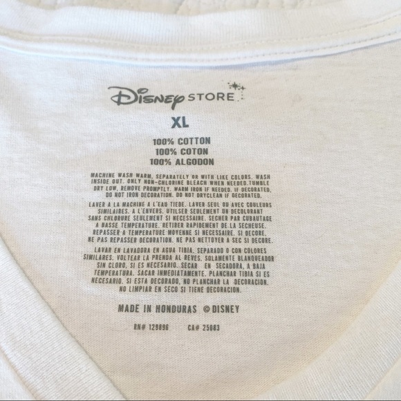 Disney Girl Power Words Minnie Graphic V-Neck Tee - XL - Picture 4 of 12